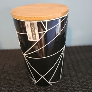 Circo Black and White Geometric Storage Jar